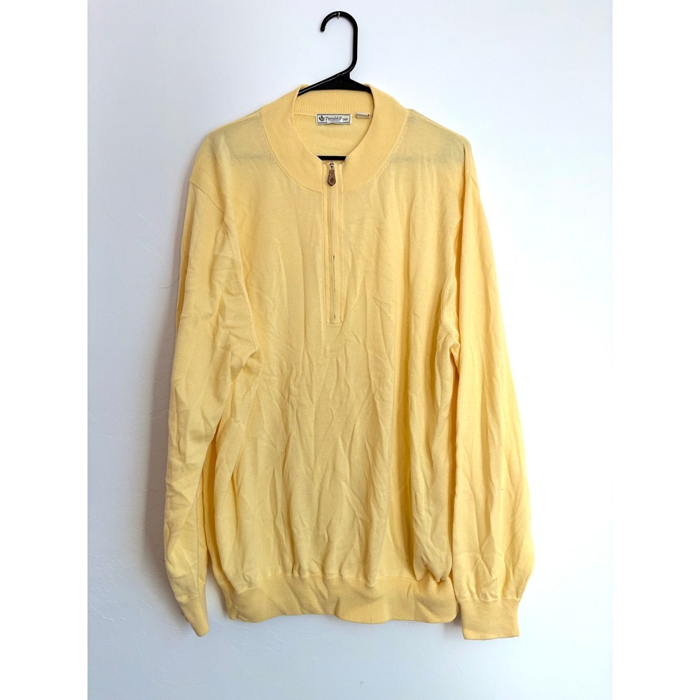Donald Ross 1/4 Zip Pullover Sweater Golf Preppy Tennis Performance Wool Sporty‎